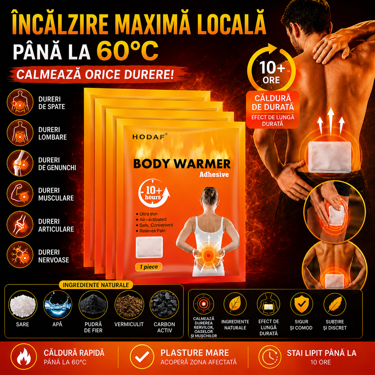 Plasturi cu incalzire locala