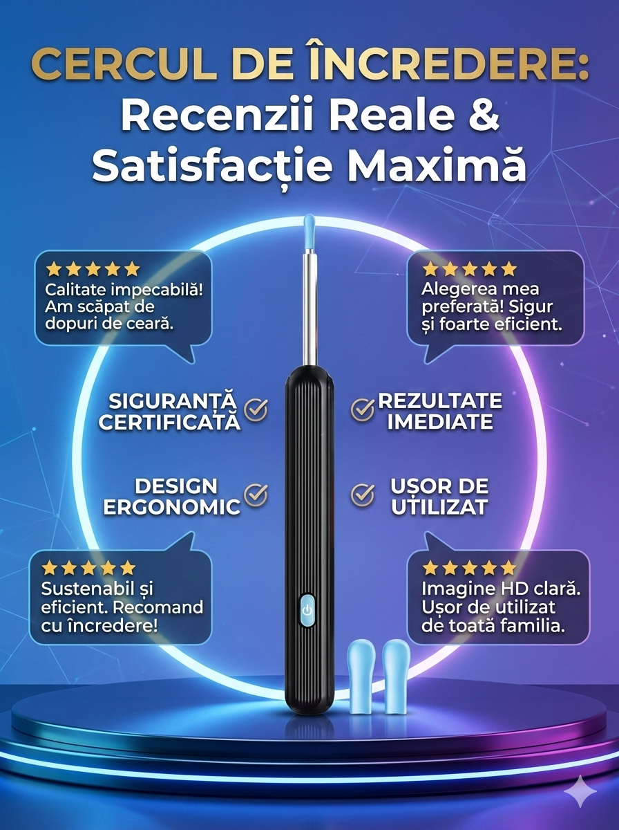 Dispozitiv intelgient de curatare urechi